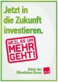 Jetz in die Zukunft investieren